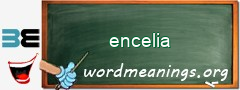 WordMeaning blackboard for encelia